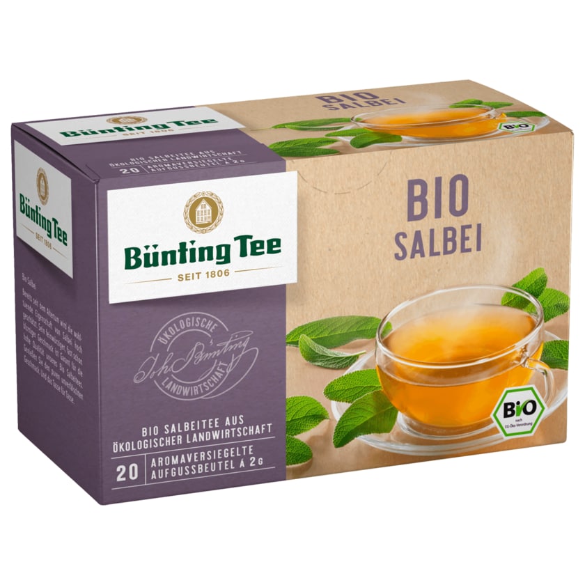 Bünting Tee Bio Salbeitee 40g, 20 Beutel